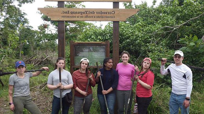 Berks students helped restore mangrove forests.